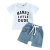 MAMA'S/DAD'S LITTLE DUDE Summer Outfit