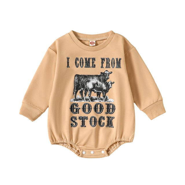 HOME IS WHERE THE HERD IS Long-Sleeve Onesie