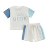 LITTLE DUDE Color Block Summer Outfit