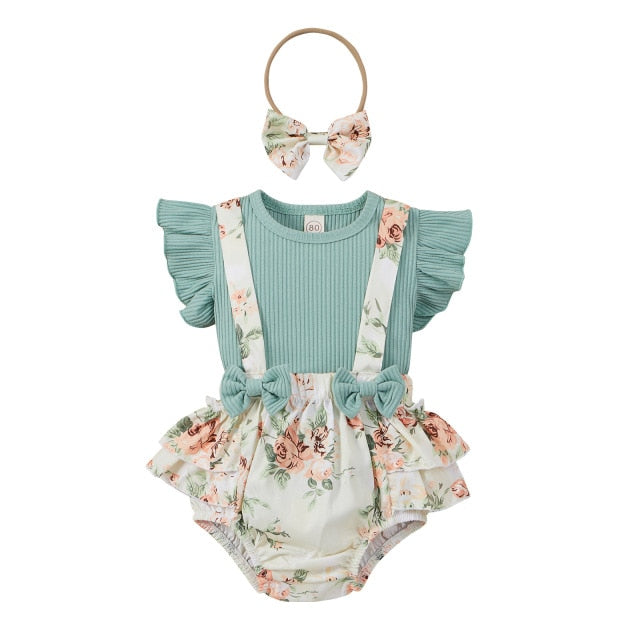 SOPHIE Overall Romper with Headband