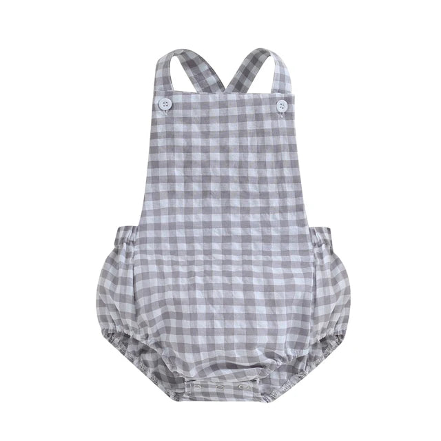 PAULINA Checkered Romper