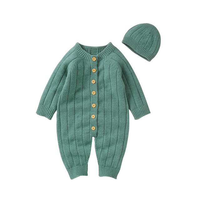 SKYE Knitted Jumpsuit with Beanie