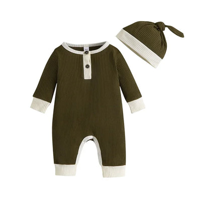 WES Ribbed Jumpsuit with Beanie