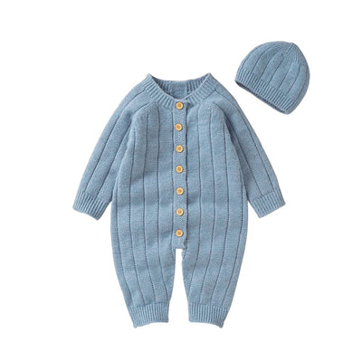 SKYE Knitted Jumpsuit with Beanie