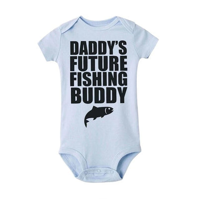 DADDY'S FUTURE FISHING BUDDY Onesie