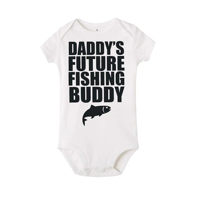 DADDY'S FUTURE FISHING BUDDY Onesie